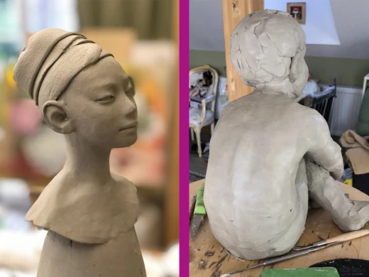 Jūlija Terentjeva – Roku darbs statuetes un skulptūras