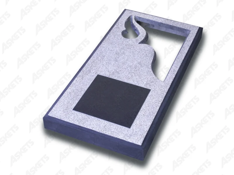 Kapu apmale vienvietīga, slēgta, ar diviem izgriezumiem un plāksni