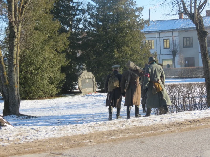 Skrundas kaujas piemiņas akmens 