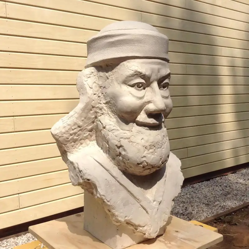 Portreta mets ģipsī ar mērķi eksponēt iekštelpā. Atrodas Nīderlandē, Eindhovenā.