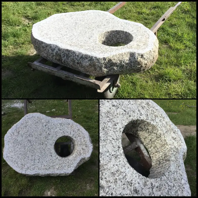 Nošķelta laukakmeņa futrālis ar atstāta dabīgā akmens siluetu, roku darbs akmenī