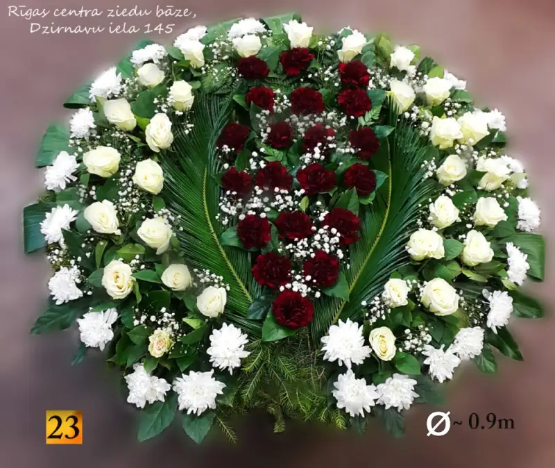bēru vainags, izmērs 90 cm