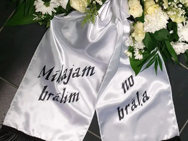  Satin Funeral Ribbon