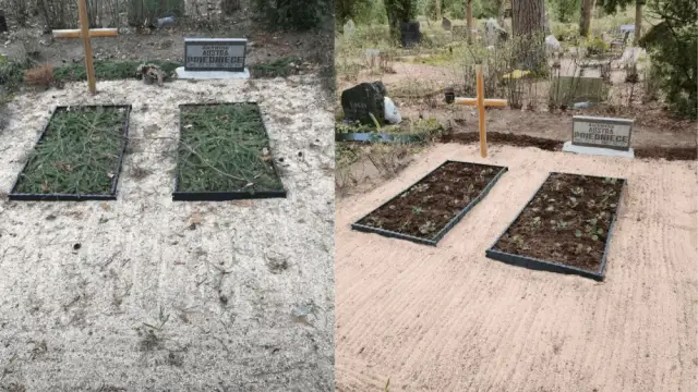  Весенняя уборка места захоронения