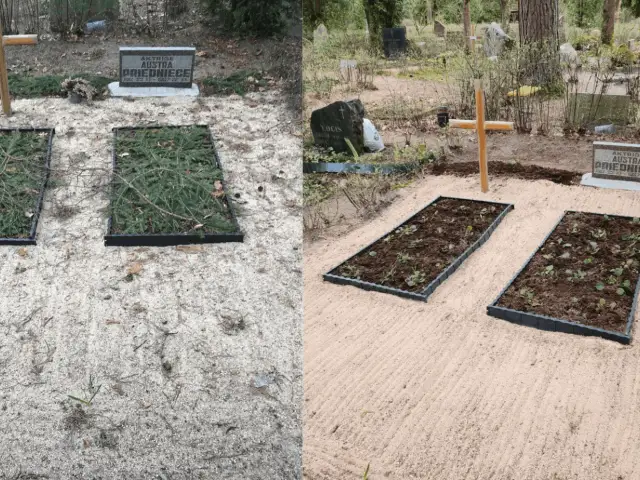  Весенняя уборка места захоронения