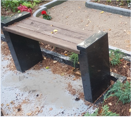 Granīta kapu soliņš GS-4