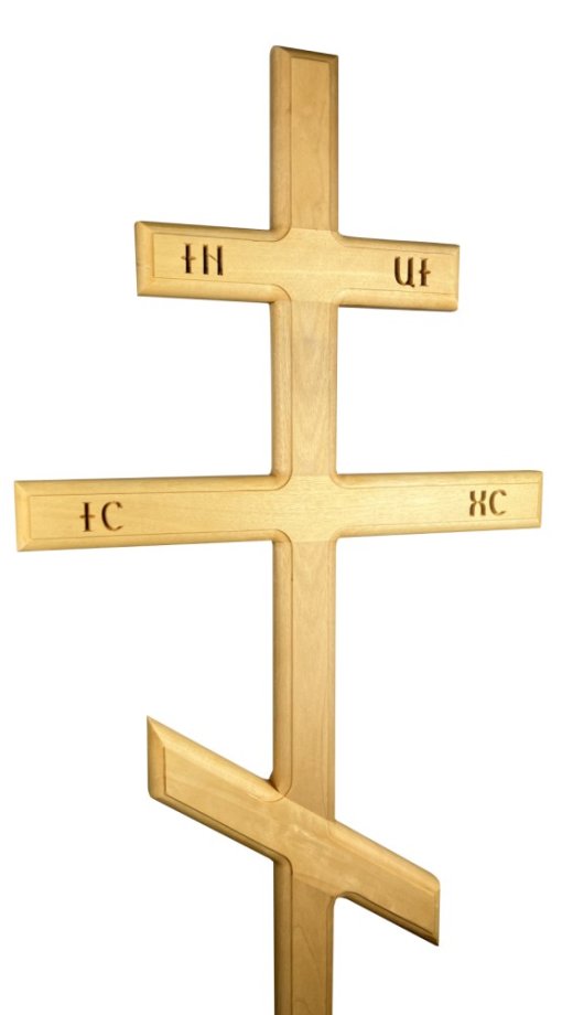 Koka krusts ar ornamentiem