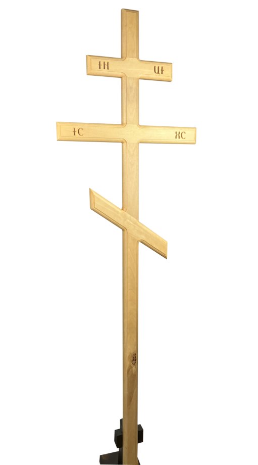 Koka krusts ar ornamentiem