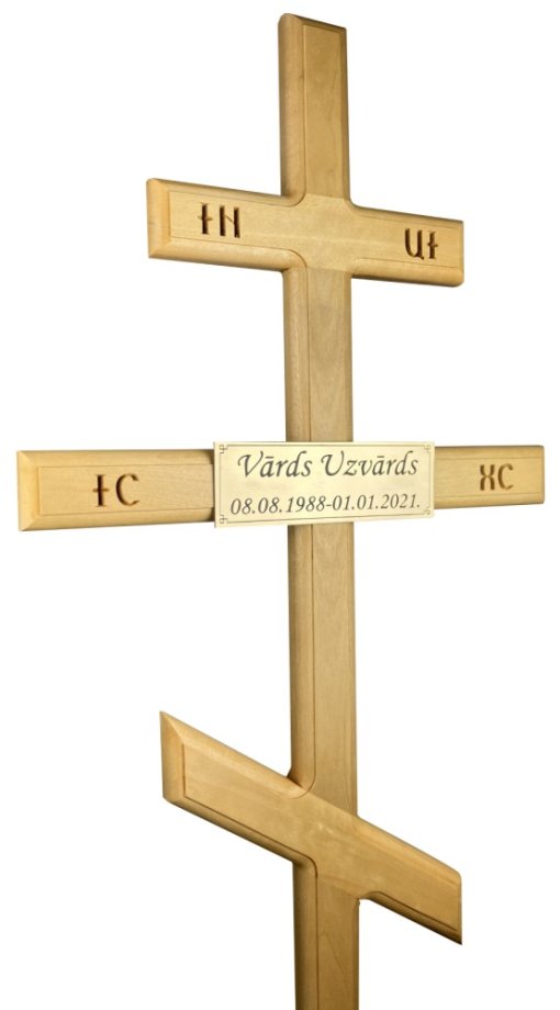 Koka krusts ar ornamentiem