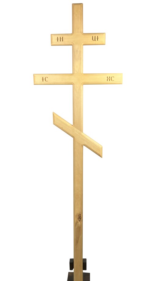 Koka krusts ar ornamentiem