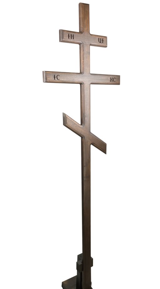 Koka krusts ar ornamentiem