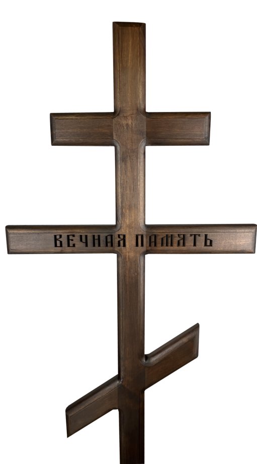 Koka krusts ar ornamentiem