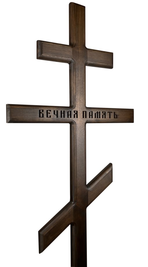 Koka krusts ar ornamentiem