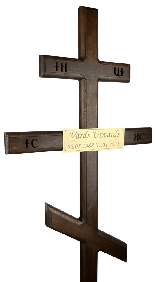 Koka krusts ar ornamentiem