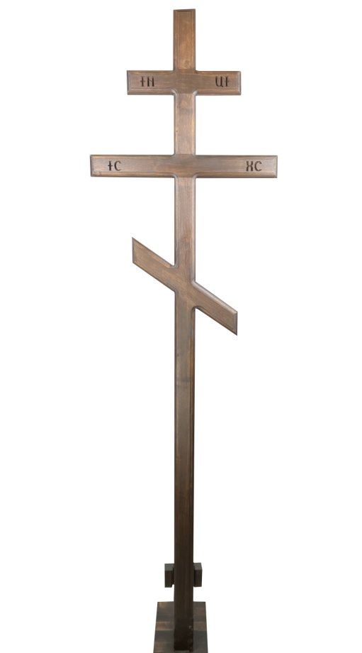 Koka krusts ar ornamentiem