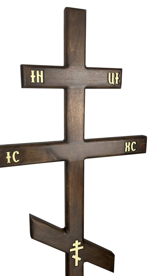 Koka krusts ar ornamentiem