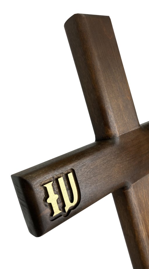 Koka krusts ar ornamentiem