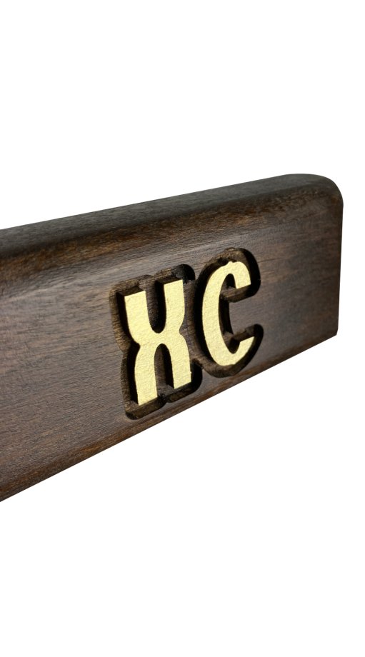 Koka krusts ar ornamentiem