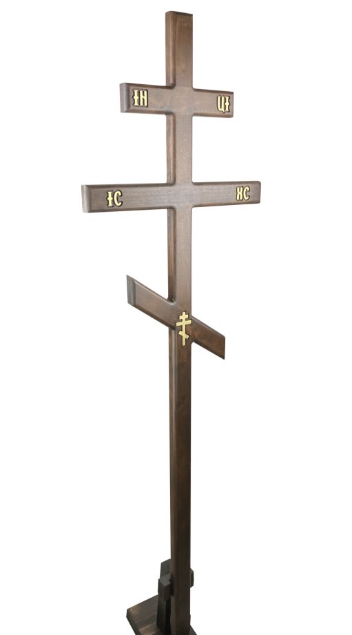 Koka krusts ar ornamentiem