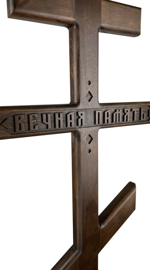 Koka krusts ar ornamentiem