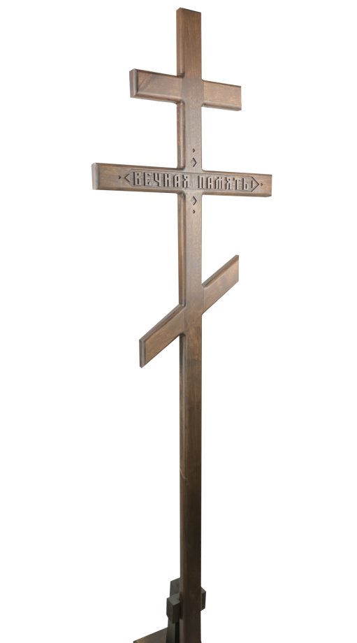 Koka krusts ar ornamentiem