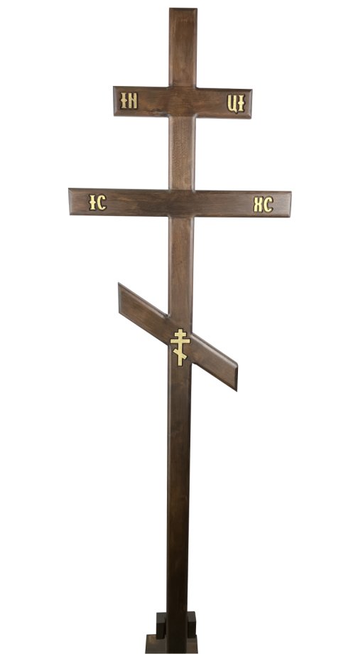 Koka krusts ar ornamentiem