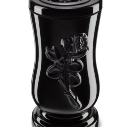 Preview image for  Melna kapu vāze ar rozēm