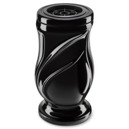 Preview image for  Melnā kapu vāze no kompozīt materiāla