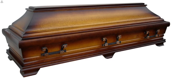Wooden coffin