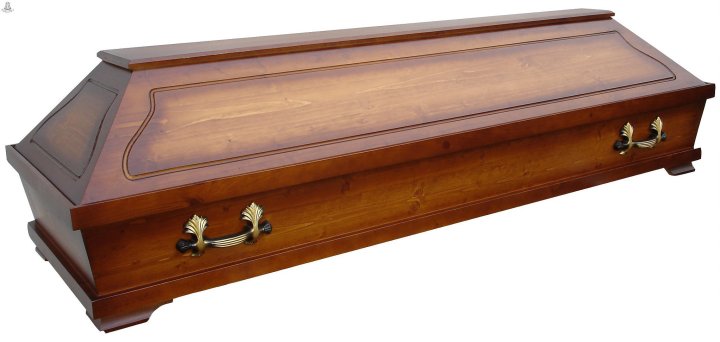 Wooden coffin