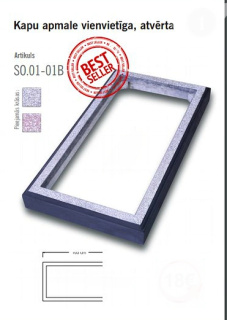 Open concrete gravestone