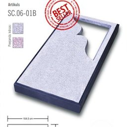 Preview image for  Concrete gravestone with an open corner 