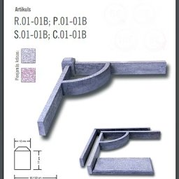 Preview image for  Decorative concrete boundary borders for the perimeter of the gravesite
