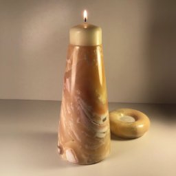 Preview image for  Akmens svečturis no dabīgā Oniksa materiāla - interjeram