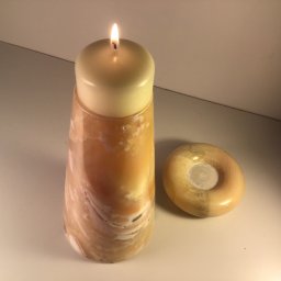 Preview image for  Akmens svečturis no dabīgā Oniksa materiāla - interjeram