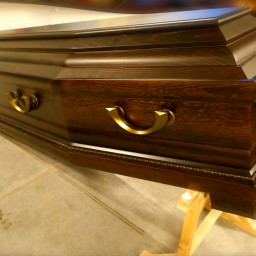 Preview image for  Dark wooden coffin