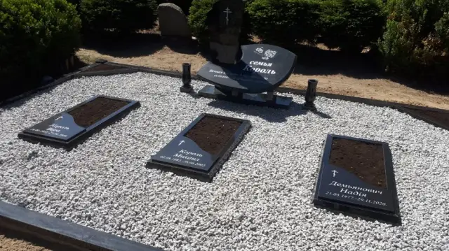 Family burial site beautification