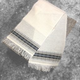 Preview image for  White linen ribbon for mourning flowers