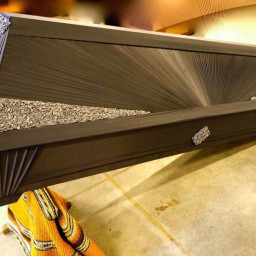 Preview image for  Draped wooden coffin