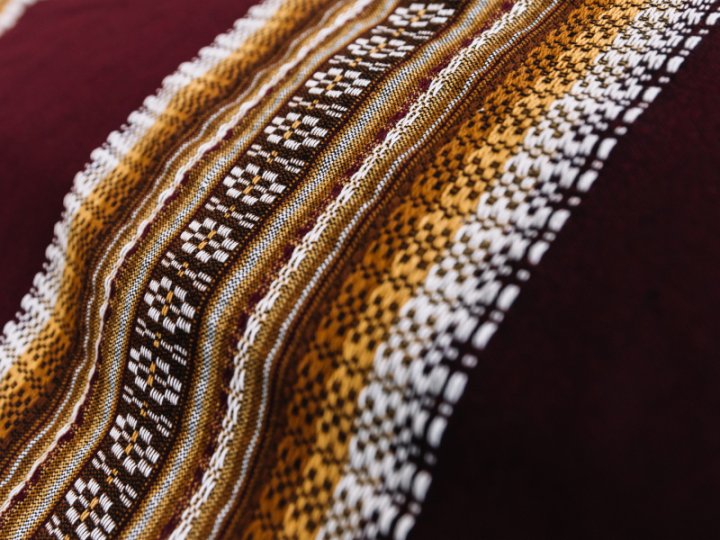 Blankets for coffins with folk patterns