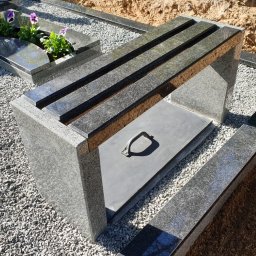 Preview image for  Granite grave bench made from different types of granite