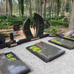 Preview image for  Elegant granite gravestone with an open corner
