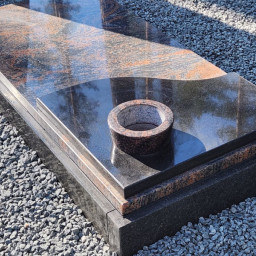 Preview image for  Granite gravestone with built-in vase