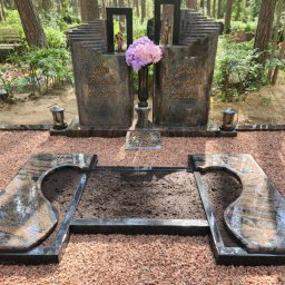 Preview image for  Exclusive granite gravestone, semi-closed