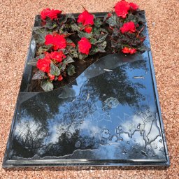 Preview image for  Granite gravestone with partially closed surface