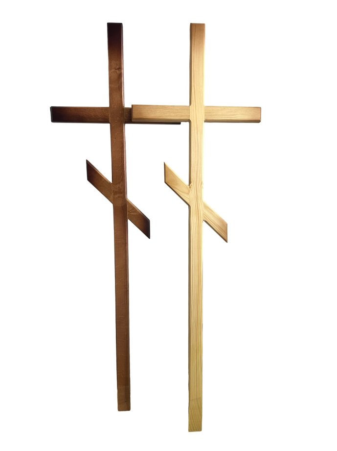 Orthodox wooden crosses - Ziepniekkalns