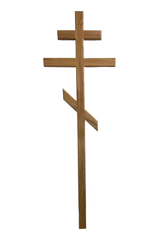 Oak Orthodox and Old Believer crosses for funerals
