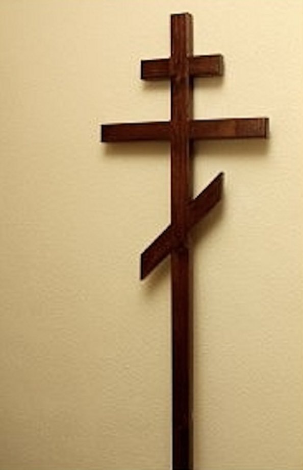 Orthodox wooden cross