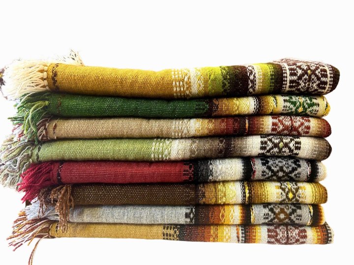 Traditional blankets for coffins in Ziepniekkalns