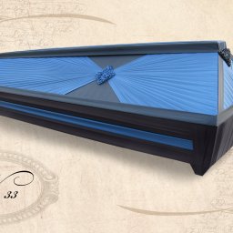 Preview image for  Draped wooden coffin Nr.33